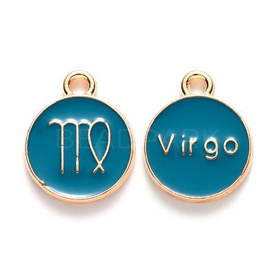 Alloy Enamel Pendants ENAM-S124-01B-05B-1