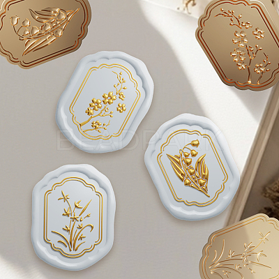 Flower Theme DIY Scrapbooking Stamps DIY-HS0001-89-1
