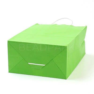 Pure Color Kraft Paper Bags AJEW-G020-A-05-1