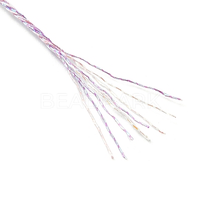 17M Rainbow Color Polyester Sewing Metallic Thread OCOR-E026-08D-1