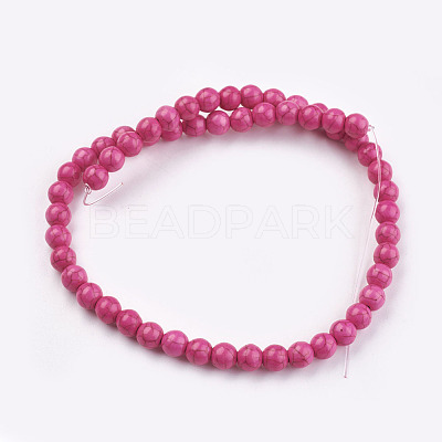Synthetic Turquoise Beads Strands TURQ-G106-8mm-02K-1