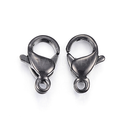 304 Stainless Steel Lobster Claw Clasps X-STAS-H353-A-02B-1