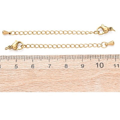 304 Stainless Steel Curb Chain Extender X-STAS-G383-06G-1