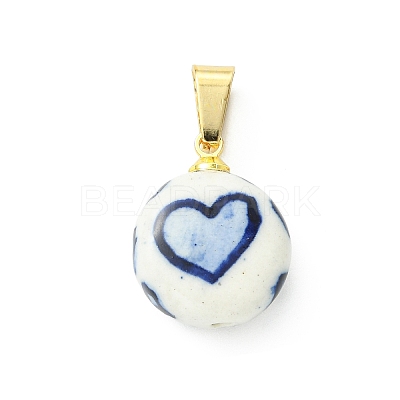 Handmade Porcelain Pendants PALLOY-JF05379-1