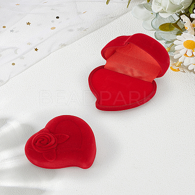 2Pcs Velvet Organizer Ring Boxes CON-LP0001-82-1
