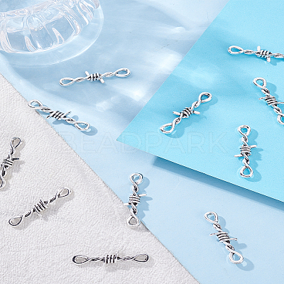 80pcs Tibetan Style Alloy Links/Connector TIBE-LP0001-12-1