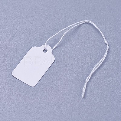 White Rectangle Jewelry Price Tags TOOL-C003-02-1