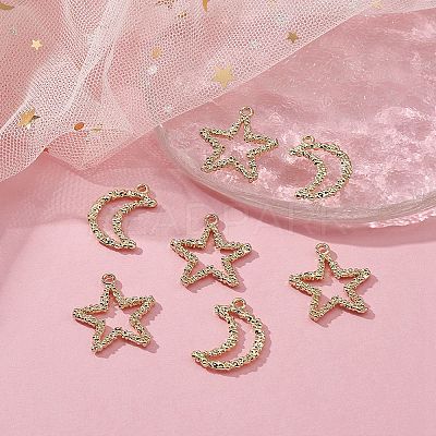 8Pcs 2 Styles Alloy Pendants FIND-YW0003-61-1