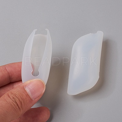 Silicone Portable Toothbrush Case X-SIL-WH0001-06-1