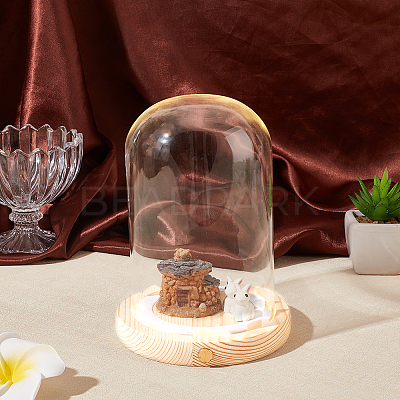 Glass Dome Cover AJEW-WH0752-088A-1