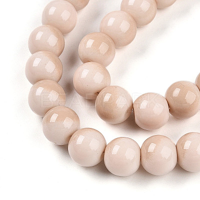 Baking Paint Glass Beads X1-DGLA-N012-10mm-07-1