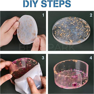 Cup Mat Silicone Molds Sets DIY-FH0002-21-1