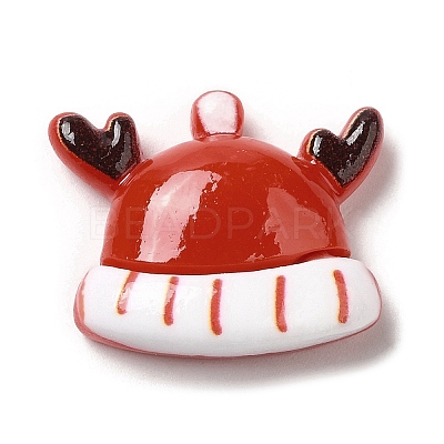Christmas Theme Opaque Resin Cabochons RESI-E043-01D-1