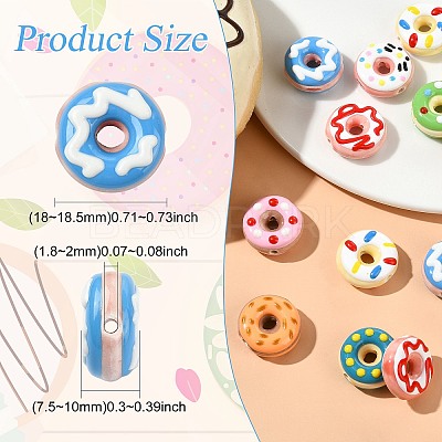 16Pcs 8 Styles Handmade Porcelain Beads PORC-CJ0001-39-1