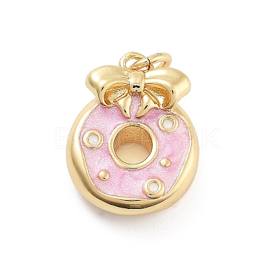 Rack Plating Brass Enamel Pendants KK-G512-19B-G-1