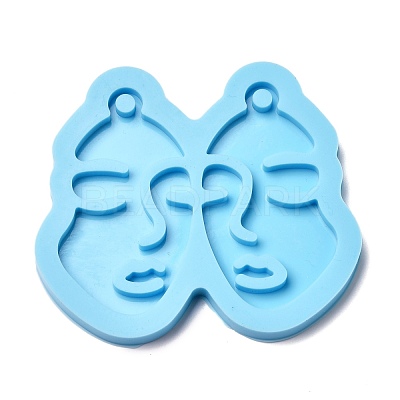 Abstract Face Silicone Molds DIY-F056-01B-01B-1