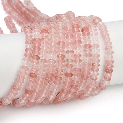 Cherry Quartz Glass Beads Strands G-U026-B01-4mm-1