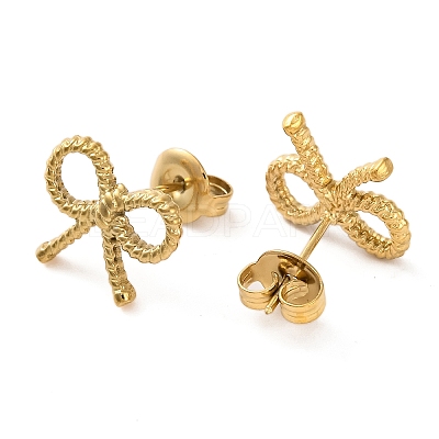 Ion Plating(IP) 304 Stainless Steel Stud Earrings X-EJEW-G395-20G-1