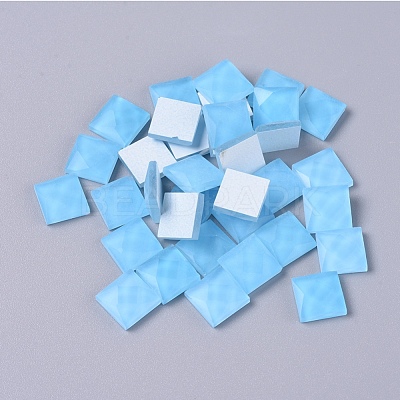 Faceted Glass Cabochons DIY-WH0121-46H-1
