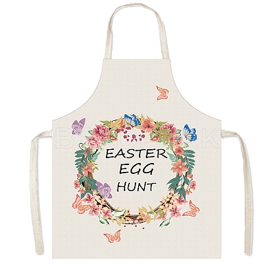 Easter Theme Polyester Sleeveless Apron PW-WG75993-06-1