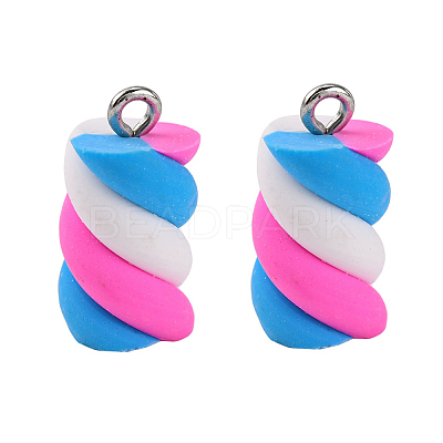 Handmade Polymer Clay Charms X-CLAY-T016-83H-1