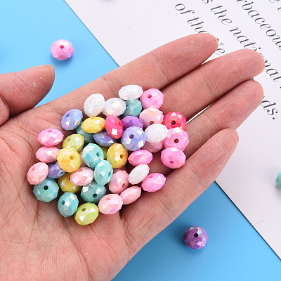 Opaque Acrylic Beads MACR-Q239-018B-1