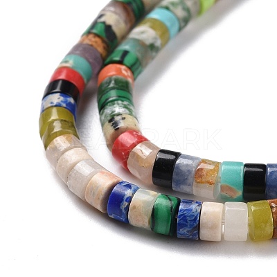 Natural & Synthetic Gemstone Beads Strands G-P468-02-1
