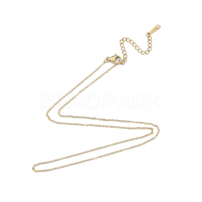 304 Stainless Steel Cable Chains Necklace for Men Women X-NJEW-N050-A03-G12-1