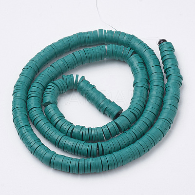 Handmade Polymer Clay Beads X-CLAY-R067-6.0mm-07-1