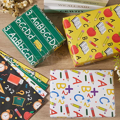 12Pcs 4 Styles Gift Wrapping Paper AJEW-WH20020-118C-1
