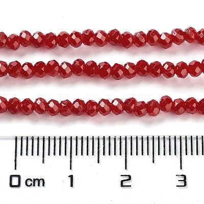 Baking Paint Imitation Jade Glass Bead Strands DGLA-A034-J2MM-A29-1