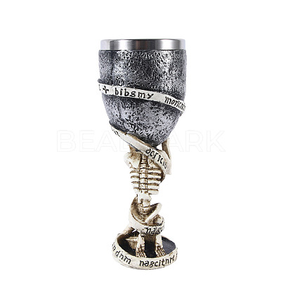 Halloween Stainless Steel 3D Skull Mug PW-WG77748-01-1