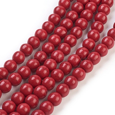 Synthetic Turquoise Beads Strands TURQ-G106-8mm-02H-1