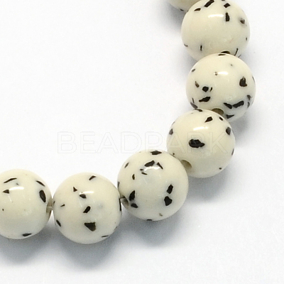 Synthetic Gemstone Beads Strands X-G-R271-10mm-Y29-1