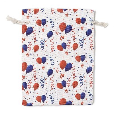 Christmas Theme Cloth Printed Storage Bags ABAG-F010-02B-06-1