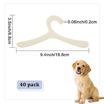 Plastic Clothes Hanger for Dog Cat AJEW-WH0248-301-1