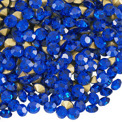 1 Bag Pointed Back Glass Rhinestone Cabochons RGLA-TADJ0001-01B-09-1