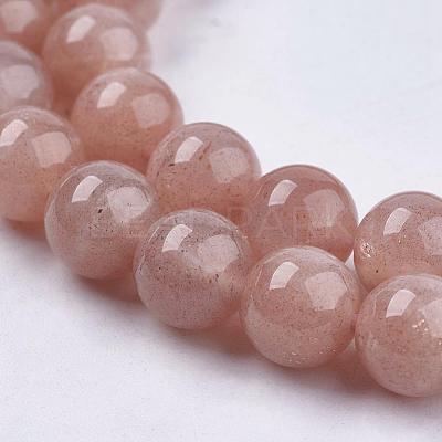 Natural Sunstone Beads Strands G-J157-10mm-07-1