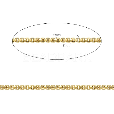 1M Brass Box Chains CHC-SZ0001-52B-1