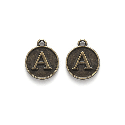 Alloy Pendant Cabochon Settings For Enamel PALLOY-YW0001-10AB-1
