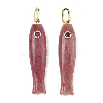 Natural Rhodonite Carved Pendants GG-CBA8D06-01G-06-1