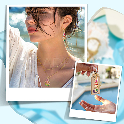 12Pcs 6 Styles Electroplated Natural Mixed Shell Big Pendants SSHEL-GA0001-06-1
