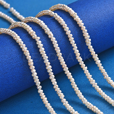 Grade AA Natural Cultured Freshwater Pearl Beads Strands PEAR-L003-B-03-01-1