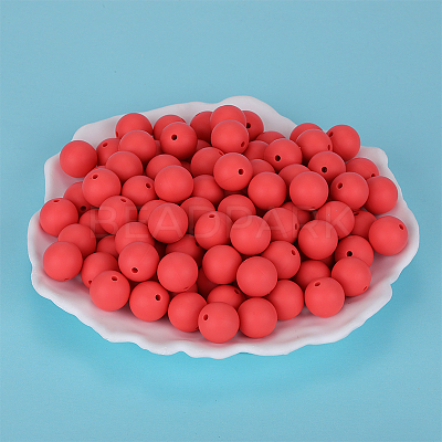 Round Silicone Focal Beads SI-JX0046A-45-1
