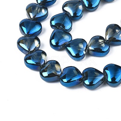 Electroplate Glass Beads Strands EGLA-S188-14-C04-1