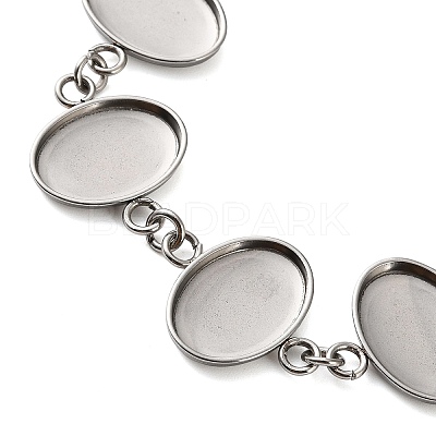 Non-Tarnish 304 Stainless Steel Bracelet Making SA-CBAFBB7-01P-B-1