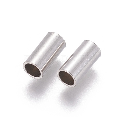 Tarnish Resistant 304 Stainless Steel Tube Beads STAS-F205-03P-E-1