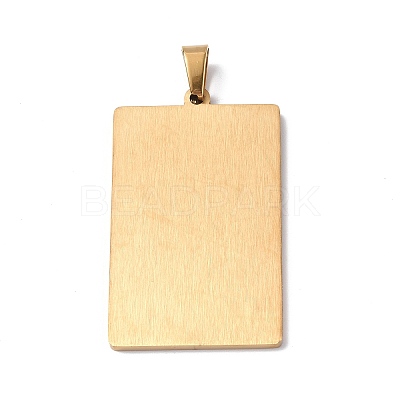 201 Stainless Steel Pendant STAS-B033-01G-10-1