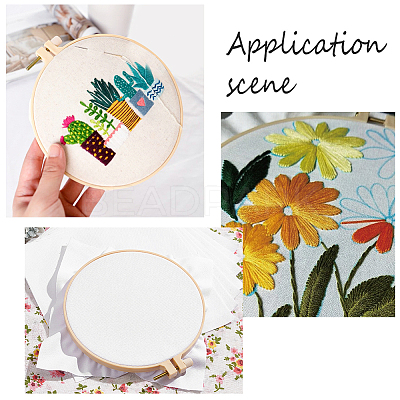Ramie Cotton Embroidery Cloth DIY-BC0005-98-1