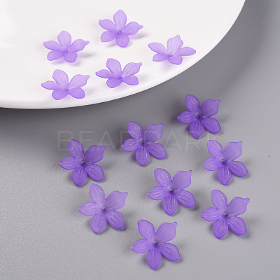 Frosted Acrylic Bead Caps MACR-S371-05A-747-1